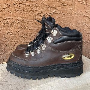 platform boots skechers